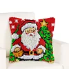 Santa Xmas Tree-DIY Latch Hook Rug Pillowcase Kits 43*43cm
