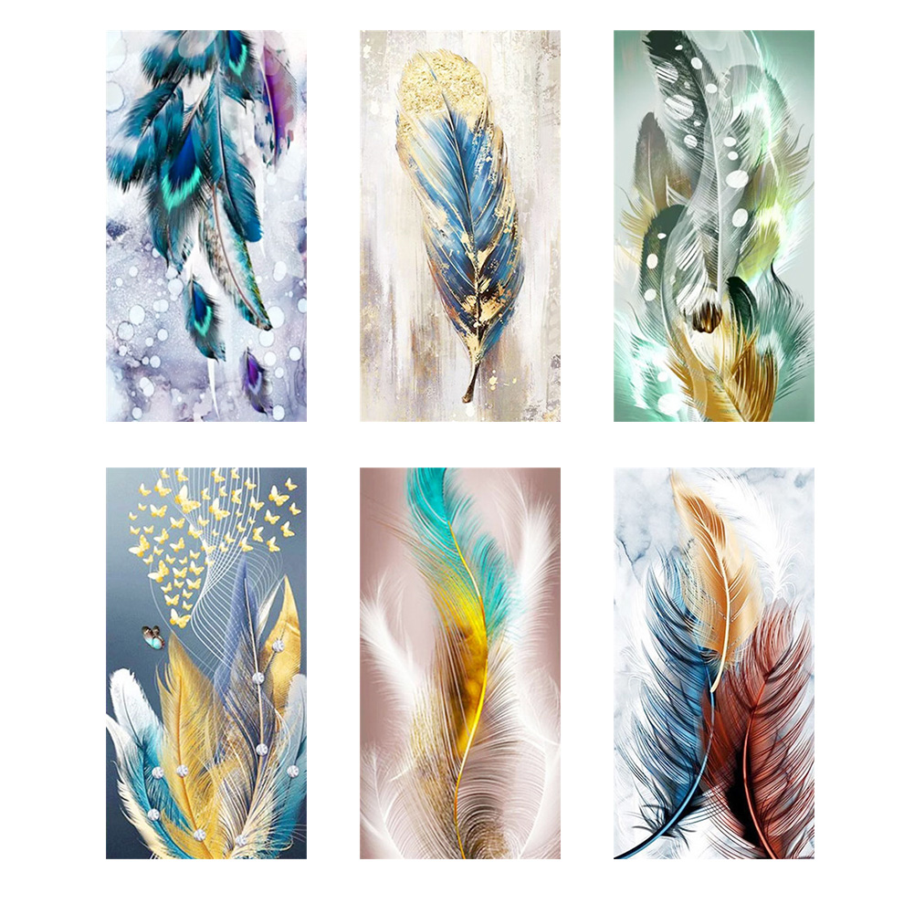

Feather - Round Drill Diamond Painting - 40*80CM (Big Size), 03, 501 Original