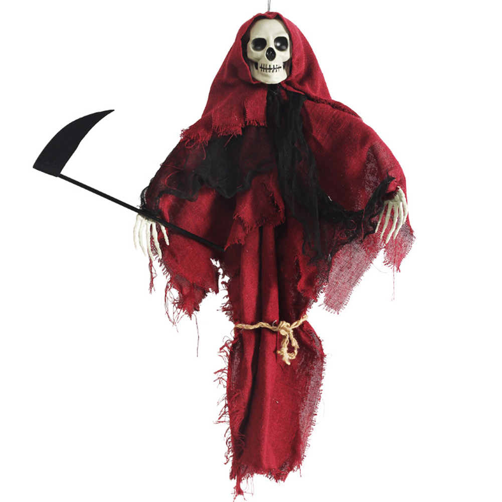 

Halloween Red Cloth Skeleton Pendant Decoration Death Skull Home Decoration, 501 Original