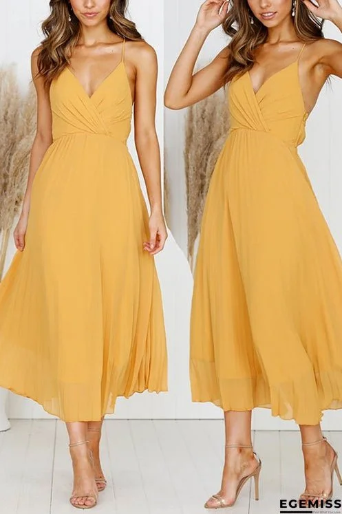 Spaghetti Strap Midi Dress | EGEMISS
