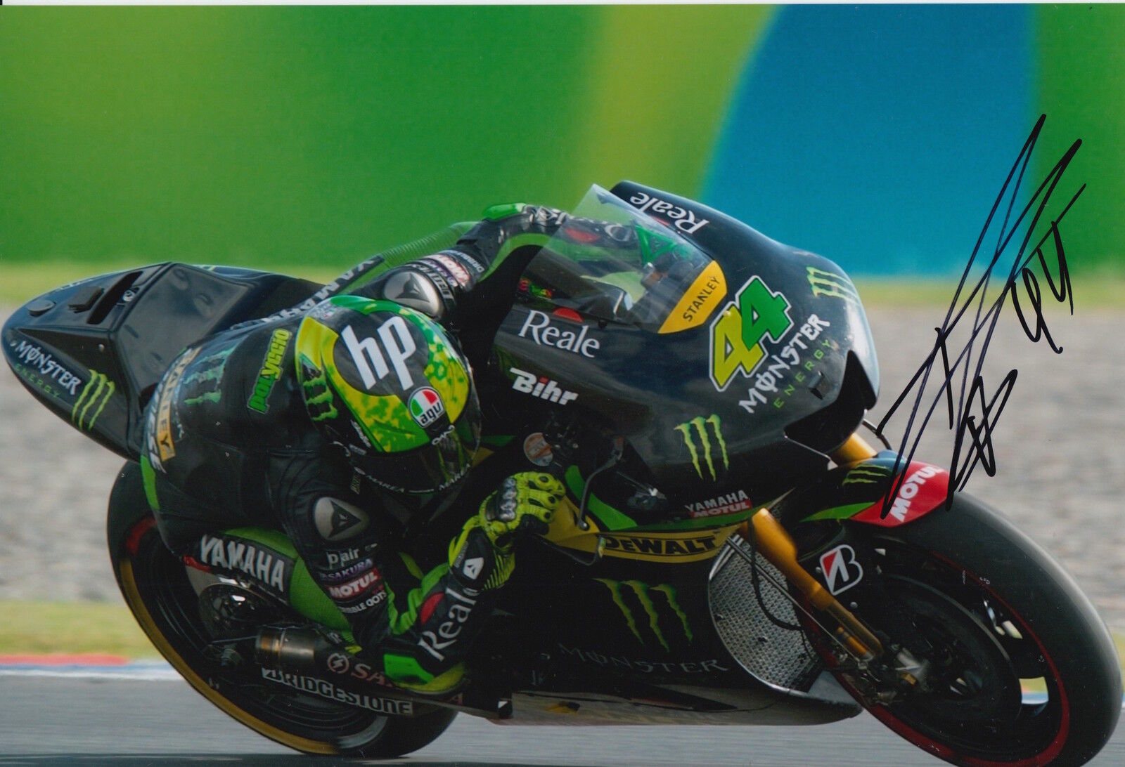 Pol Espargaro Hand Signed Monster Tech3 Yamaha 12x8 Photo Poster painting 2015 MotoGP 8.