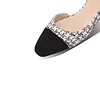 20mm Women&lsquo;s Classic Knit Flat Pumps Closed Round Toe Splicing Casual Shoes
