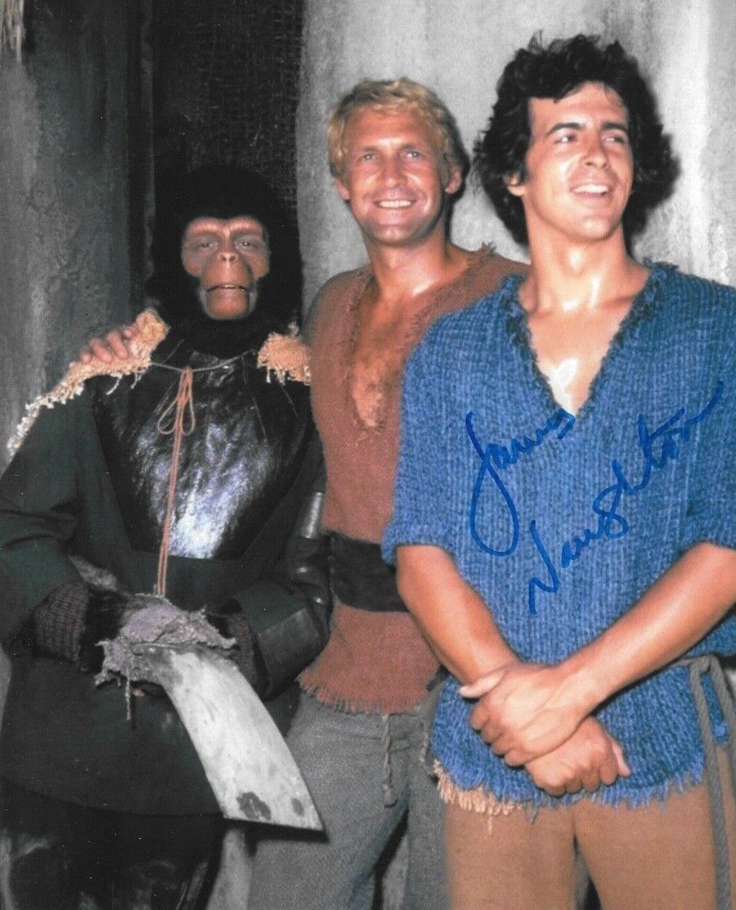 * JAMES NAUGHTON * signed 8x10 Photo Poster painting * PLANET OF THE APES * COA * 5