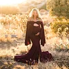 Maternity Photo Shoot Pregnant Split Long Maxi Pregnancy Dress
