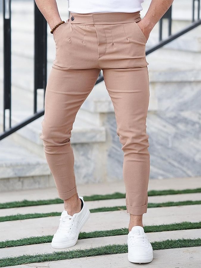 Men's Elegant Pink Pants