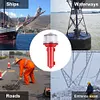 Solar Charging LED Marine Signal Light 3 Colors Flashlight for Marine Navigation