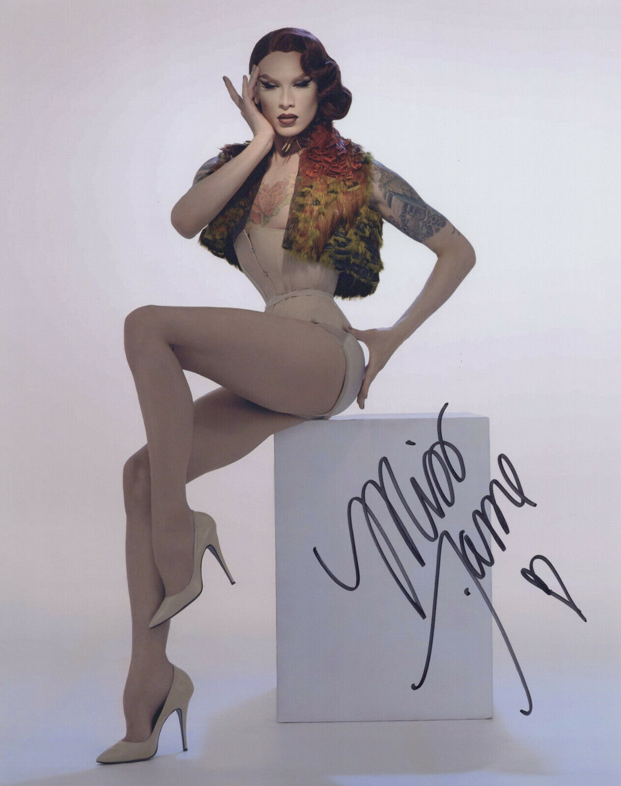 Miss Fame (RuPaul's Drag Race) signed 8x10 Photo Poster painting In-person