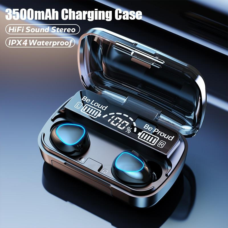 TWS Bluetooth 5.1 Earphones 3500mAh Waterproof Charging Box