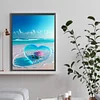 Diamond Painting-DIY Full Round Drill Love Beach