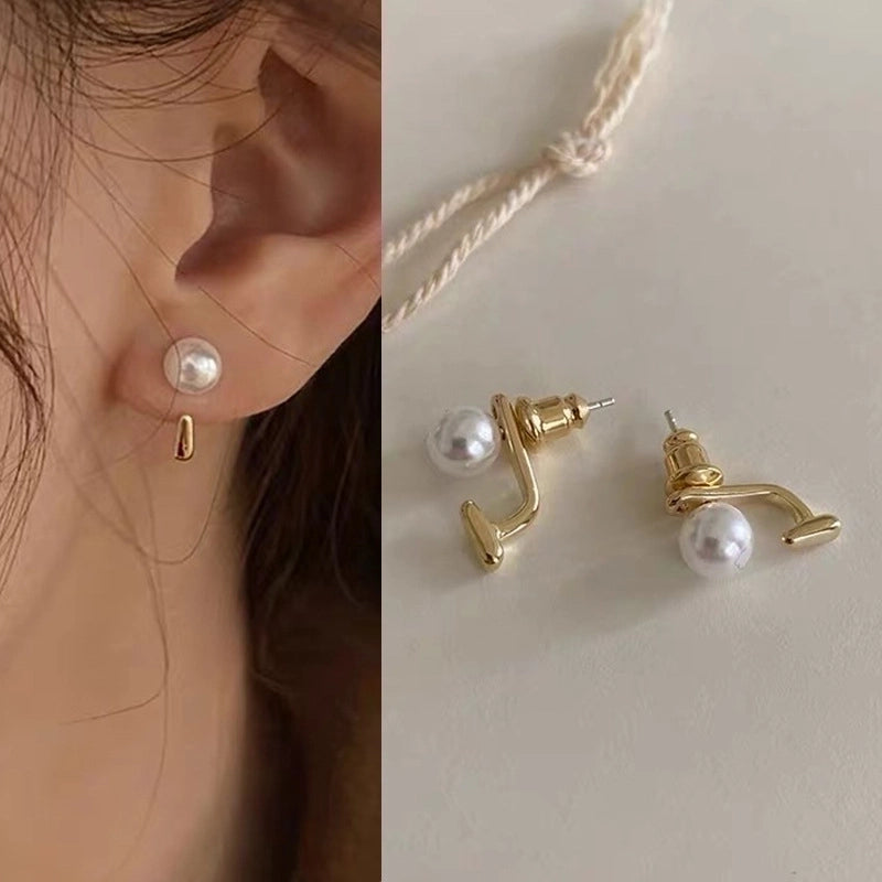 1 Pair Elegant Minimalist Streetwear Flower Bow Knot Plating Inlay Alloy Artificial Pearls Zircon Ear Studs