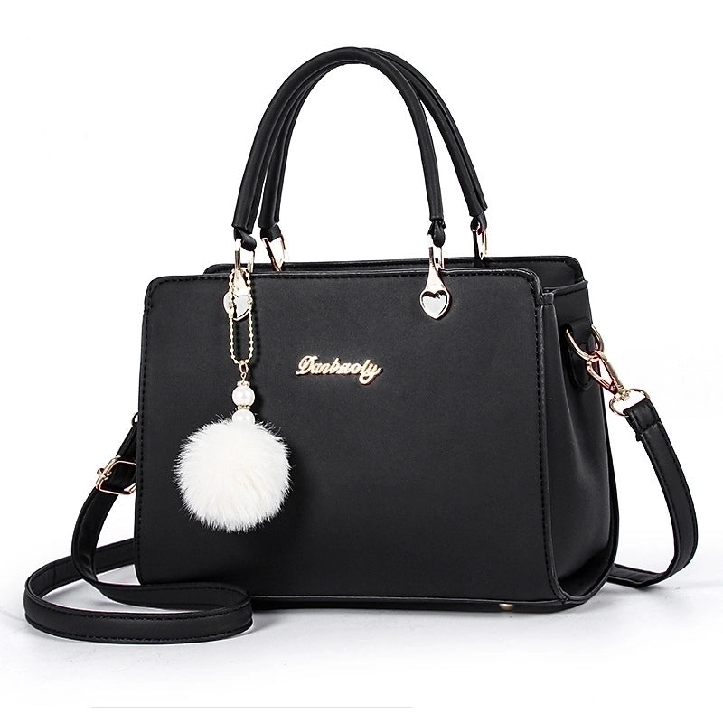 Women’s Large All Seasons Pu Leather Letter Solid Color Elegant Classic Style Square Zipper Square Bag