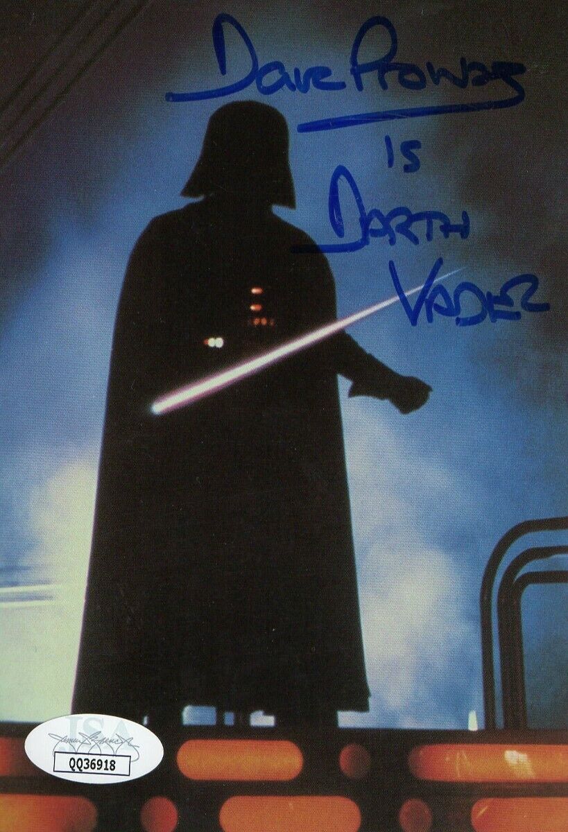 David Prowse Autographed 4X6 Postcard Photo Poster painting Star Wars Darth Vader JSA QQ36918