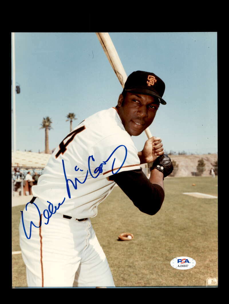 Willie McCovey PSA DNA Coa Signed 8x10 Photo Poster painting Giants Autographed