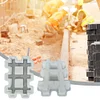 Plastic Brick Mold Reusable DIY Path Paving Concrete Brick Mould (42x28x8cm )