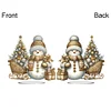 Diamond Painting Acrylic Winter Snowman Desktop Art Kits for Home Office