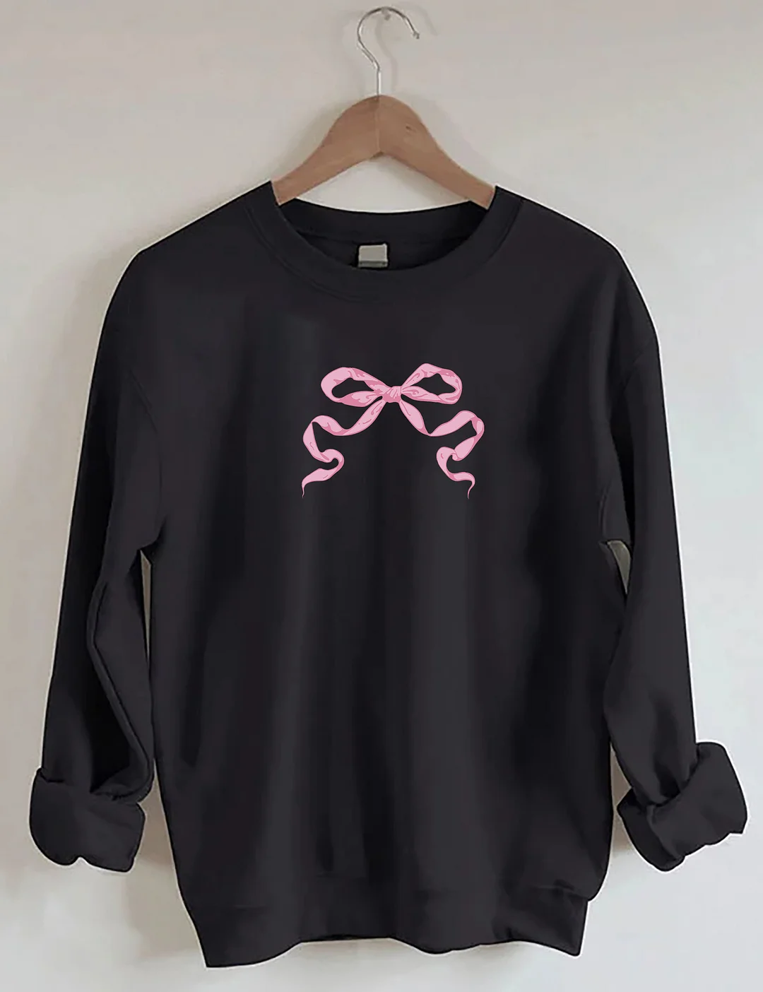 Coquette Pink Bow Y2K Sweatshirt