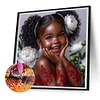 >SALE<5D DIY Full Round Drill Diamond Painting Girl Kit Home Decor Art Craft 30x30cm