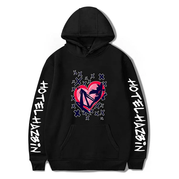 Hazbin Hotel Long Sleeve Hoodies Sweatshirt Pullover Clothes at Hiphopee