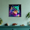 Diamond Painting-DIY Full Round Drill Colorful Wolf