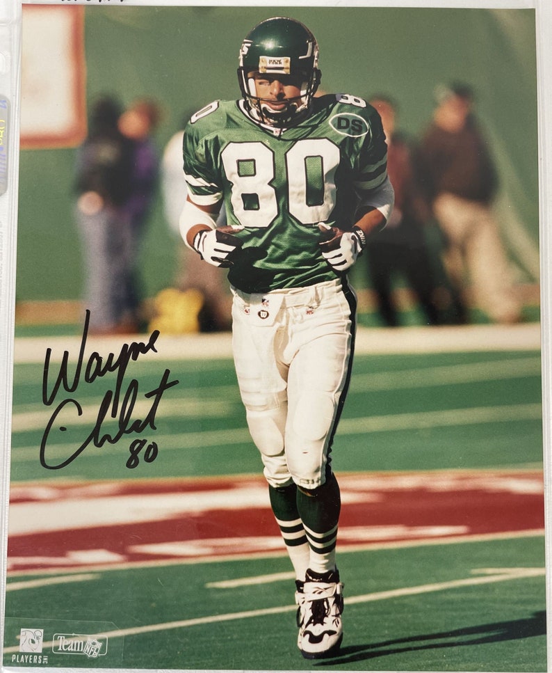 Wayne Chrebet Signed Autographed Glossy 8x10 Photo Poster painting New York Jets - COA Matching Holograms