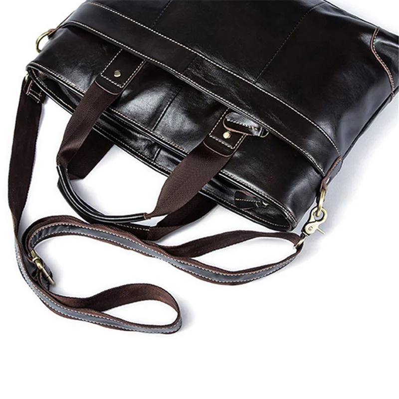 Classic Clean Silhouette Op Grab Handle 14 Inches Padded Compartment Laptop Bag