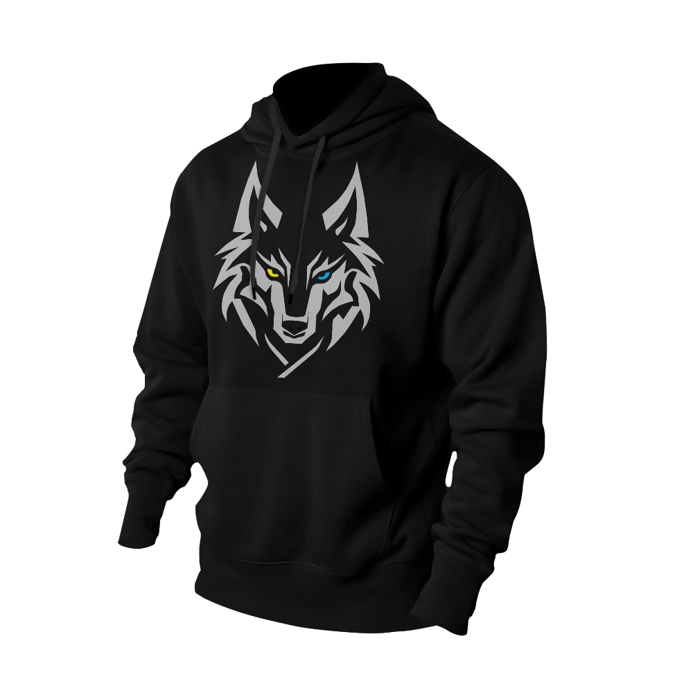 Eyes of the Wild - Unique Wolf Head Hoodies