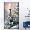 Diamond Painting-DIY Full Round Drill Snow Train(40x70cm)