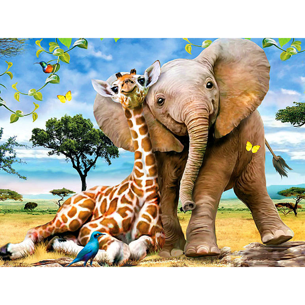 

50*40CM - Square Drill Diamond Painting - Animal, 501 Original