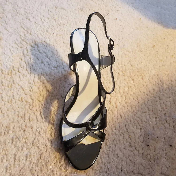 Custom Made Black Heeled Casual Sandals |FSJ Shoes