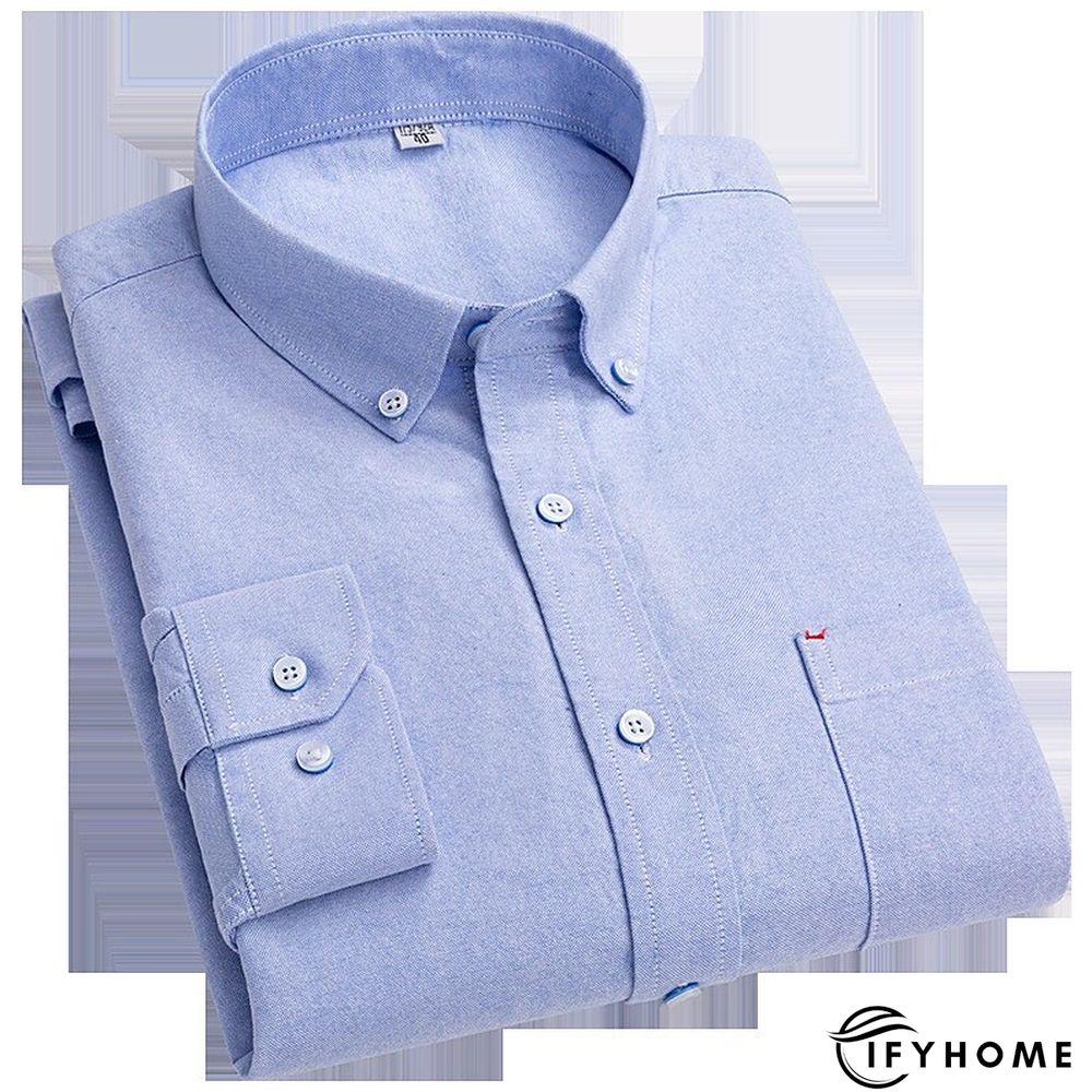 Men's Denim Shirt Turndown Spring &  Fall Long Sleeve A B C Plaid / Striped / Chevron / Round Daily Wear Clothing Apparel Print | IFYHOME