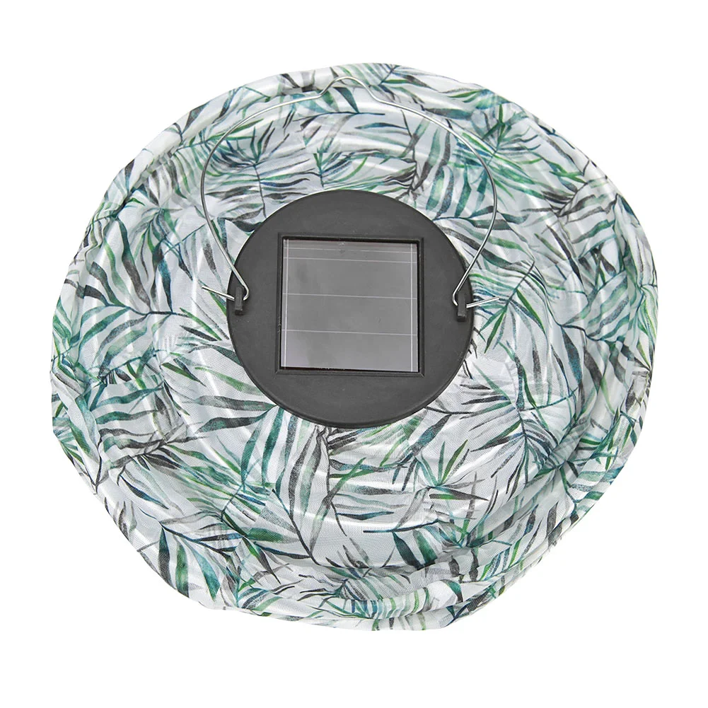 Solar Light LED Hanging Ball Lantern Waterproof Painted Pattern Lamp (A)