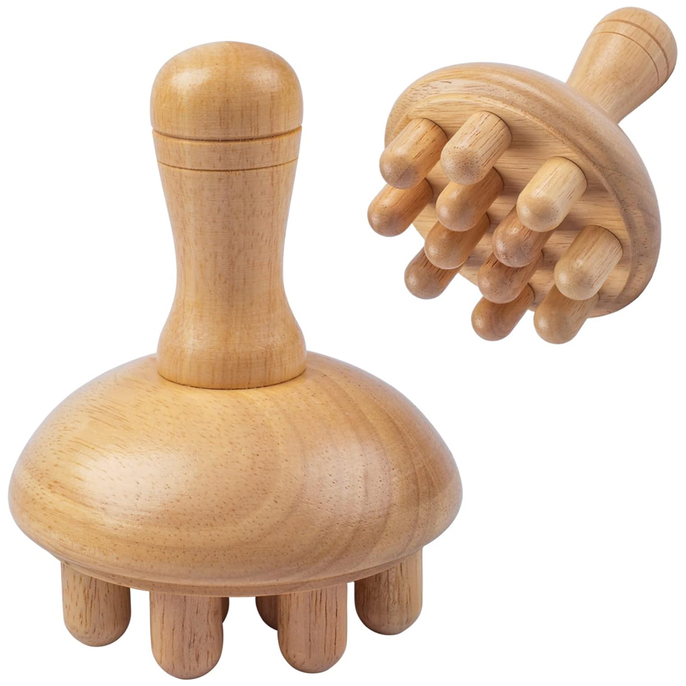 Likron Watches Wooden Mushroom Massager Tool for Body Sculpting