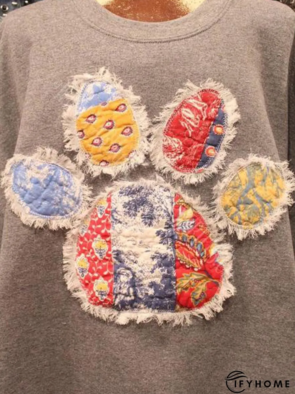 Retro Long Sleeve Shift Sweatshirt | IFYHOME
