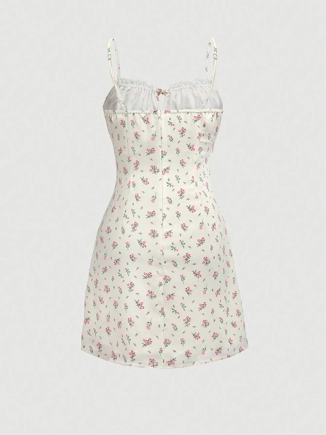 Ladies floral summer traf pastoral girl fairy wind sexy casual commuter flower mini dress