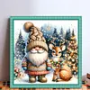 Christmas Gnomes And Elk-11CT Stamped Cross Stitch 40*40cm/15.75*15.75in tapestrymarket