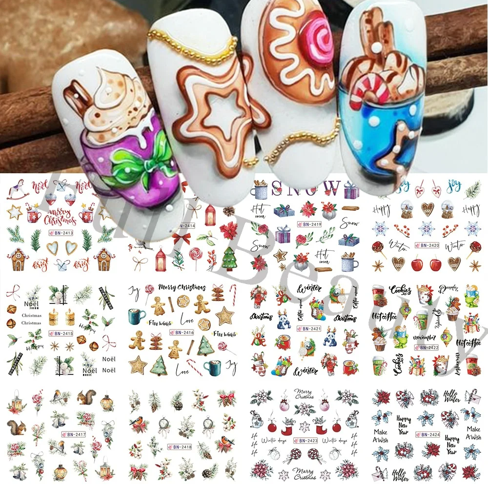 Churchf Graffiti Nail Stickers Lettering Water Nail Decals Trippy Rainbow Lips Sliders French Manicure Tips Watermarks GLJF37-48-Nail Inspo