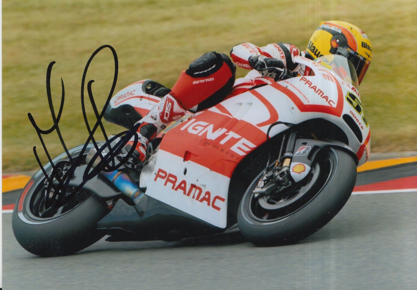 Michele Pirro Hand Signed 7x5 Photo Poster painting Ducati MotoGP 13.