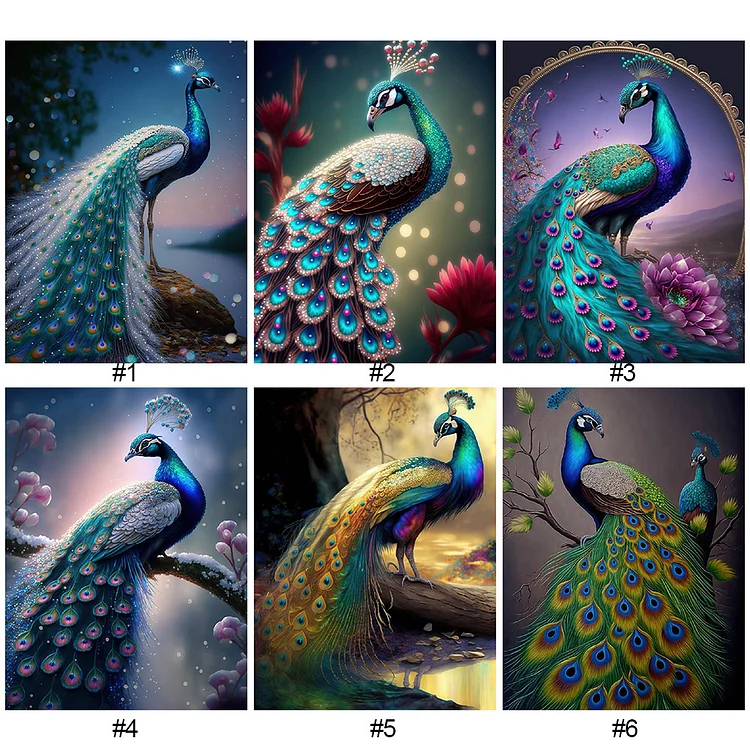 AB Diamond Painting - Full Round - Peacock(45*75cm)-994010