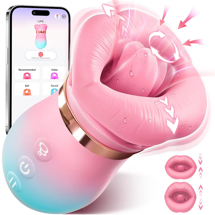 pearlsvibe -  2025 Upgraded App Control Big Mouth Sucking Vibrator Kissing Licking Clit Nipple Toys