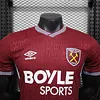 Joyfball 2025/2026 Player Version West Ham United Home Football Shirt 1:1 Thai Quality（The player version jersey is a bit tight, please pay attention to the size selection）