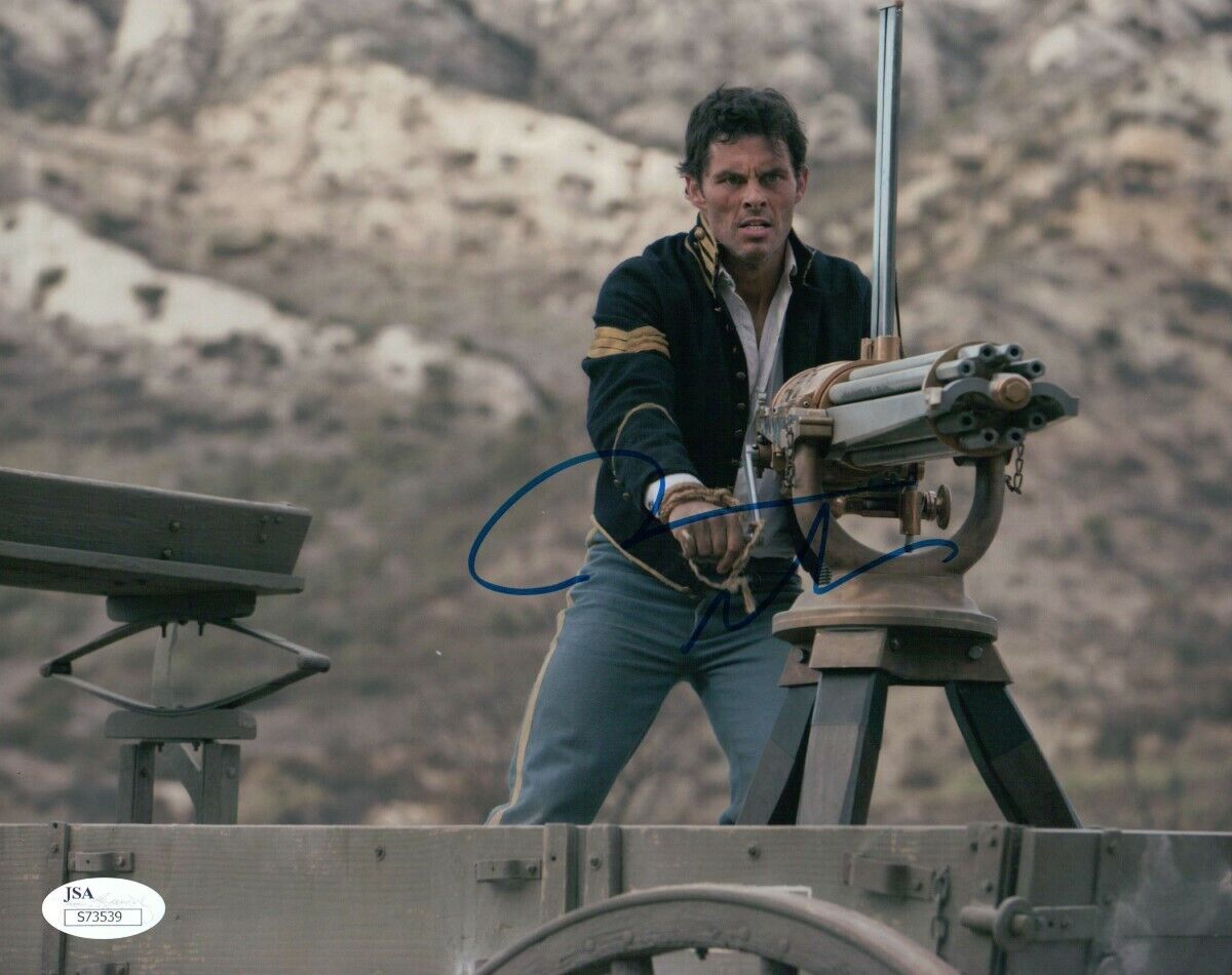 James Marsden Signed Autographed 8X10 Photo Poster painting Westworld Gatling Gun JSA S73539