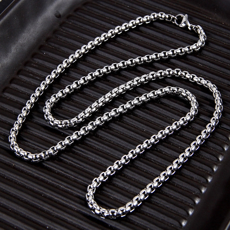 Minimalist Solid Color 304 Stainless Steel Unisex Necklace