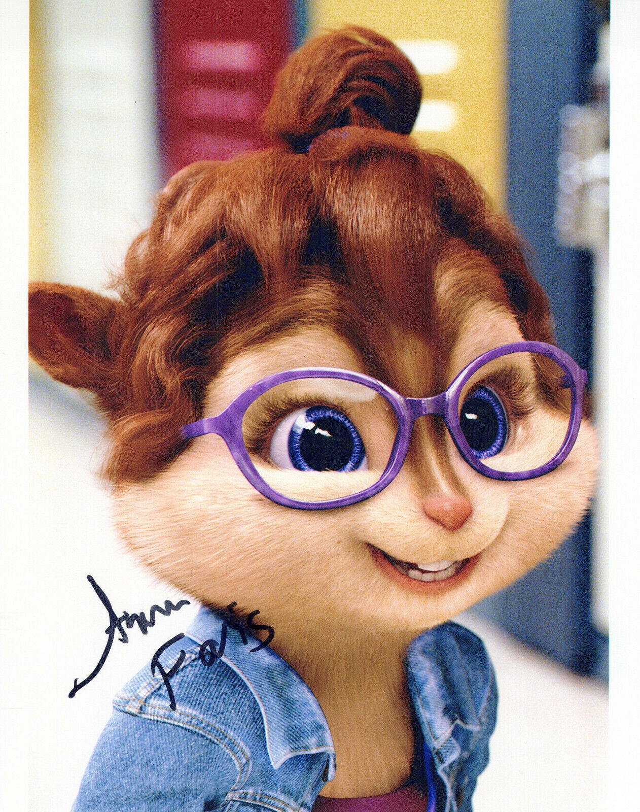 Anna Faris Alvin and the Chipmunks Squeakquel autographed Photo Poster painting signed 8X10 #2