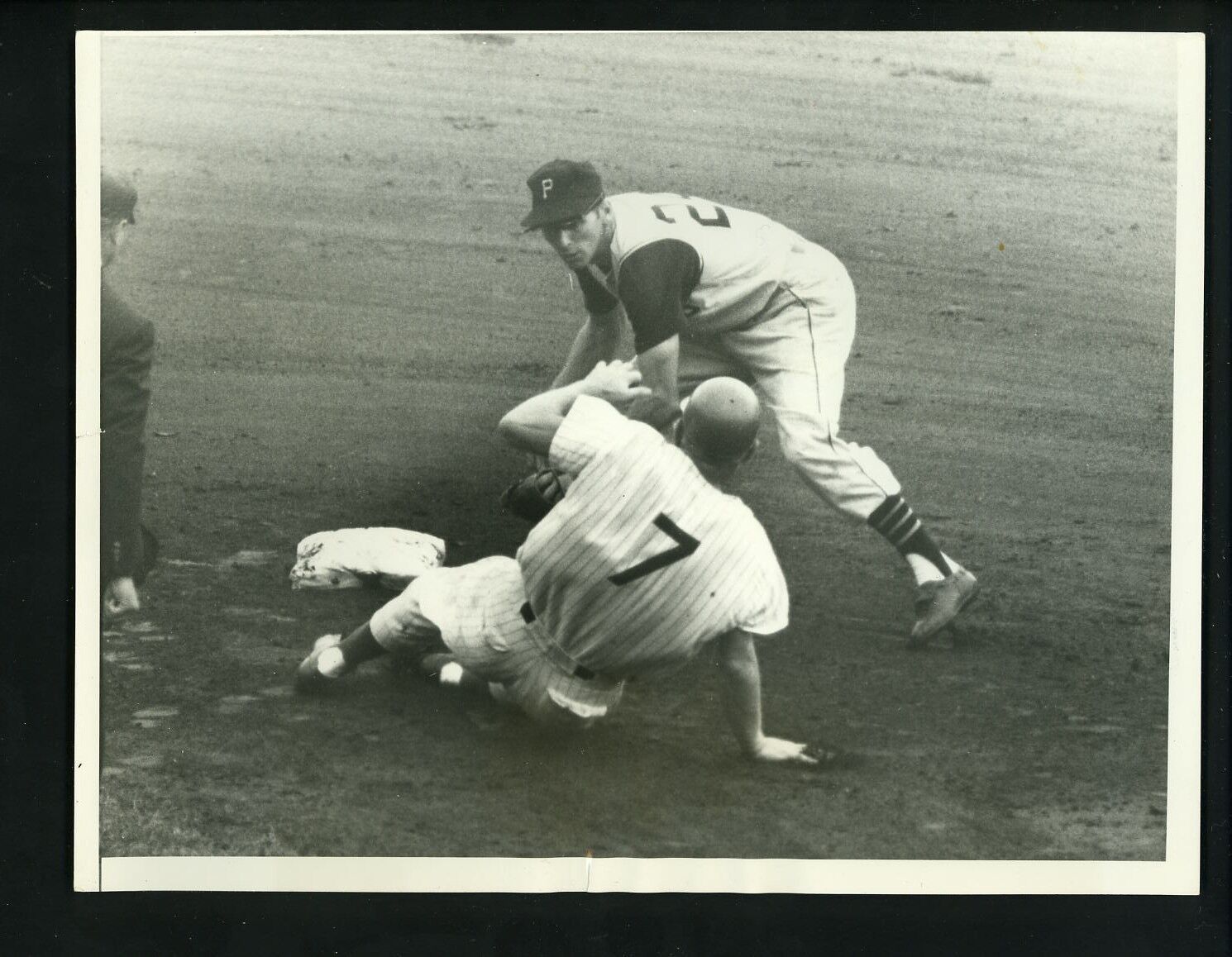 Dick Groat & Walt Moryn 1958 Press Photo Poster painting Pittsburgh Pirates Chicago Cubs