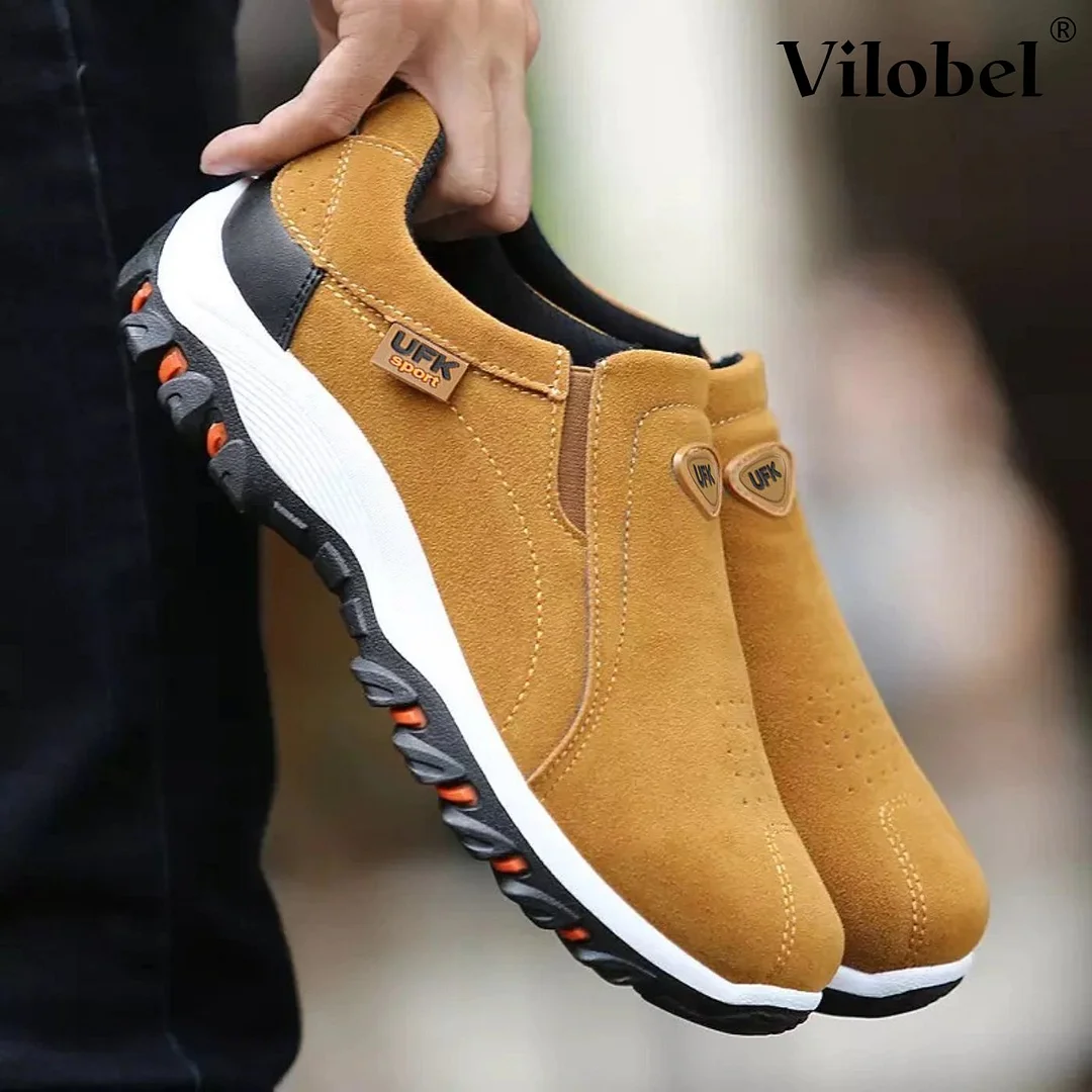 Men Comfort Arch-support Slip-on Walking Shoes