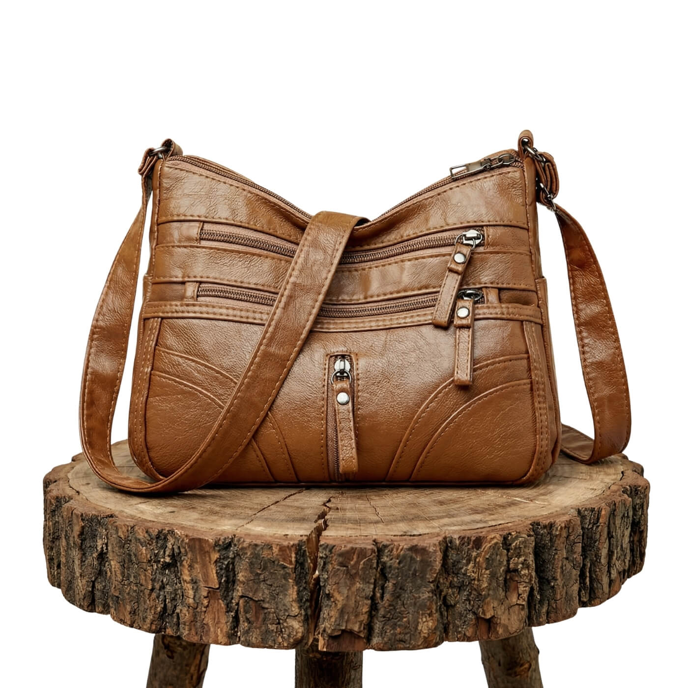 Closing Sale | Giulia&rsquo;s Multi-Zip | Crossbody Bag