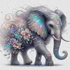 Flower Elephant-11CT Stamped Cross Stitch 45*45cm tapestrymarket