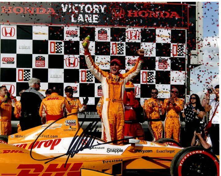 RYAN HUNTER-REAY signed autographed INDY RACE CAR DRIVER Photo Poster painting