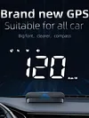 Car HUD Big Font Digital HUD Security Alarm Digital Speedometer Auto Accessories