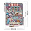 Tragen eines Rockskeletts Komplett-DIY-5D-Runden-Drill Edelsteinkunst-Diamant-Mal-Kits f&uuml;r Erwachsene/Anf&auml;nger Geschenkidee Wohnheimdekoration Diamant